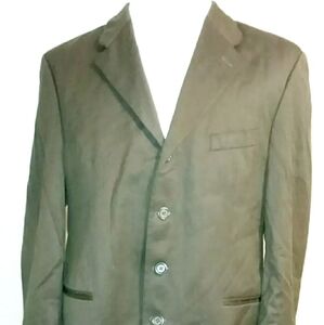 Kasper 44r Suit Jacket Brown 100% Wool Made In Canada coat Blazer suit